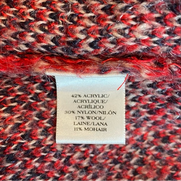 Ann Taylor red plaid sweater - Picture 7 of 7